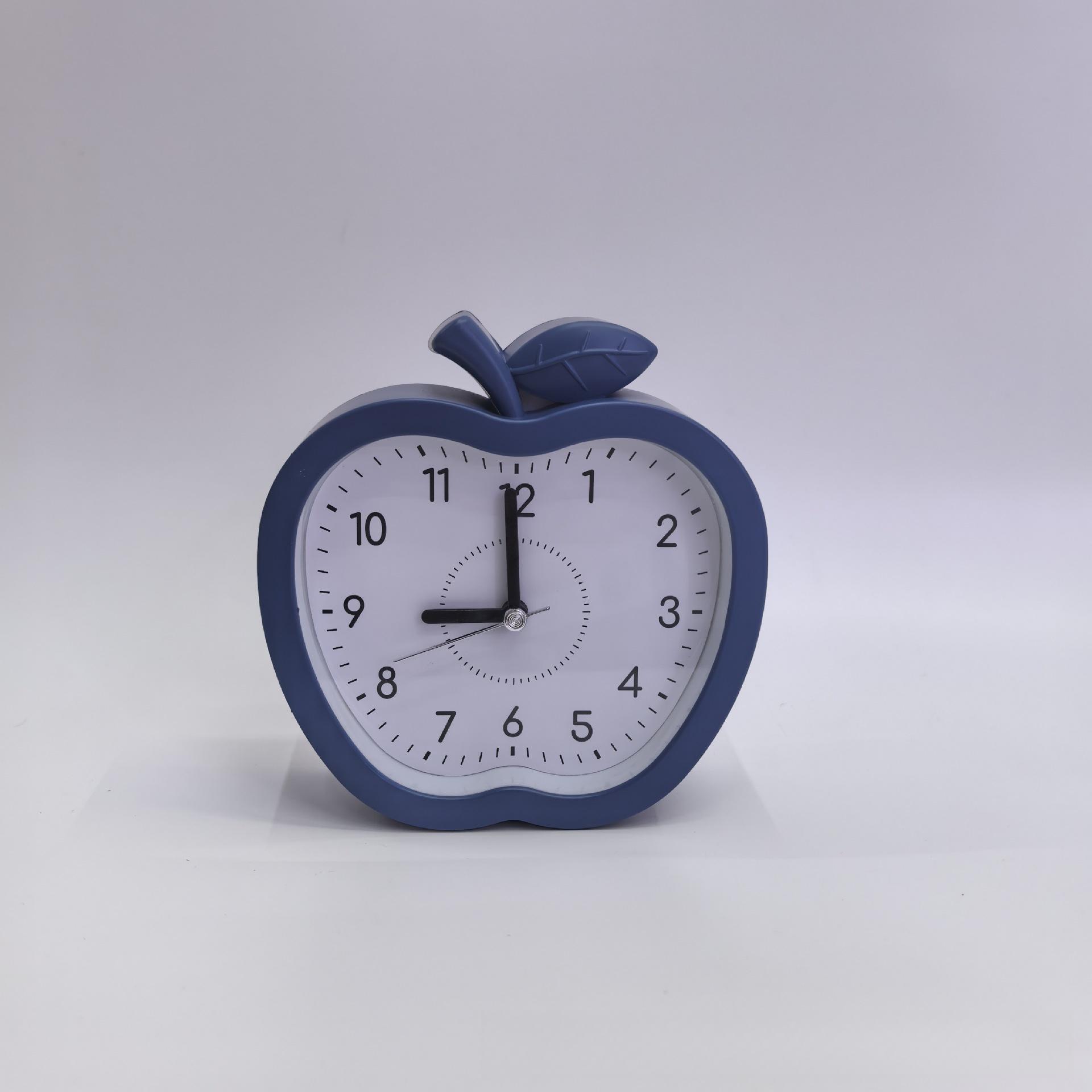 

Креативный электронный будильник для студентов и детей Продвинутые цветные часы в форме яблока Современный простой прикроватный