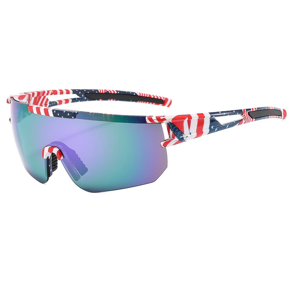 Outdoor Sports Cycling Colorful Sunglasses Men'S Bicycle Sunglasses Windproof Sand-Proof Impact-Proof Glasses