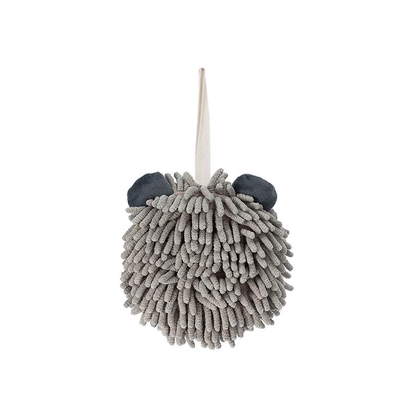 Cartoon Animal Chenille Hanging Hand Towel - Thickened Kids' Hand Towel