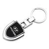1Pcs Car Emblem Stying Metal Key Rings Shield Shaped Keychain For Hyundai Accent AMICA Aslan Azera DYNASTY Elantra Equus Galloper