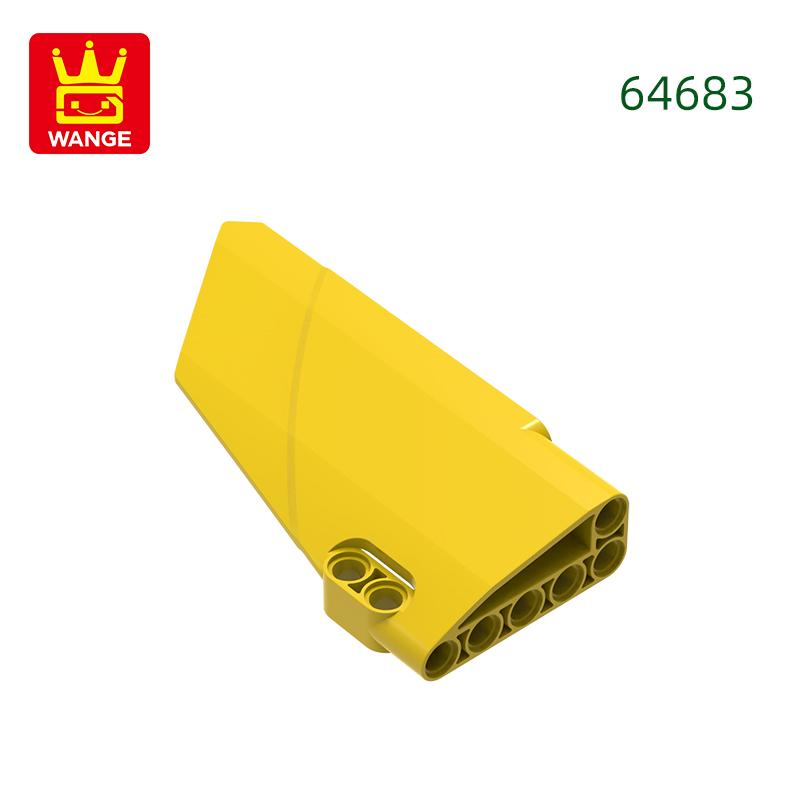 Non-Toxic 16Pcs/Lot No.64683 5 × 11 Plate Left Plastic Fairing Block Moc Color Accessories Compatible With Brick Diy Children'S Toy Assemb