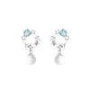 Exquisite Zircon Fishtail Earrings: Elegant Crystal Ball Ear Jewelry for Women