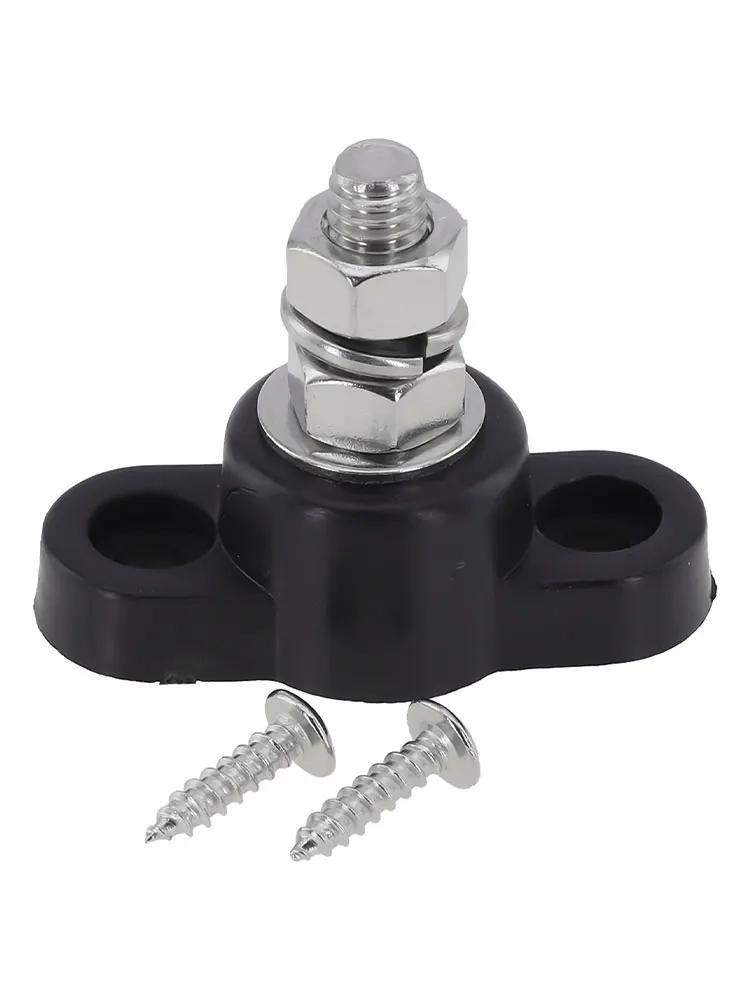 Red And Black Power Stud For RVs For Solar Battery Junction Box Battery Terminal Block Plastic Stainless Steel
