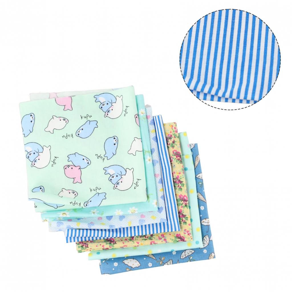 DIY Sewing Essential 7-teiliges Baumwollstoffpaket mit verschiedenen Mustern