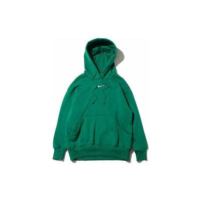 Pull à capuche uni à manches longues pour femme Tops Vert DQ5861-365