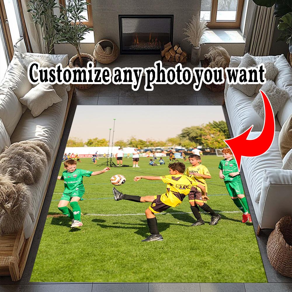 Customize Photos Personalized image Area Rug Design for Kitchen Playrooms Foyer Dormitory Anti-slip Rug Office home decor Perfect Gift for Women/Men