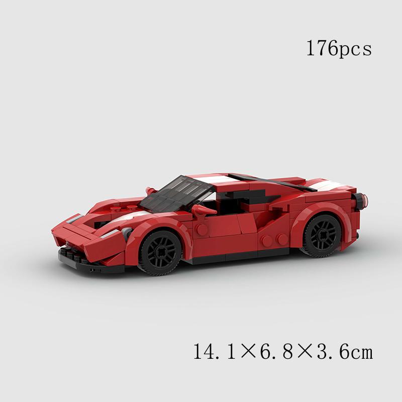 MOC Classical Speed Old Car City Super Racer Model Building Blocks Technical Sports Racing Vehicle Bricks Christmas gift Kid Toy