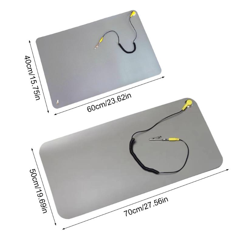 Professionelle Antistatik-ESD-Matte Geeignet für Computertechniker Empfindliche Elektronik mit Erdungskabel und Armband