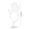 2Pcs Multipurpose Plastic Golf Gloves Keeper Support Stretcher Accessory(White   Light Pink)