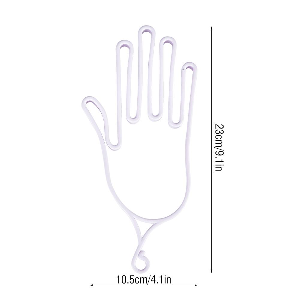 2Pcs Multipurpose Plastic Golf Gloves Keeper Support Stretcher Accessory(White Light Pink)