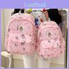 Labubu Childrens Cartoon Backpack For Girls With Waterproof Nylon Material And Large Capacity For School Use