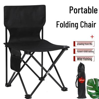 Tragbarer Outdoor-Klappstuhl für Camping, Angeln, Grillen, Picknick und zum Skizzieren