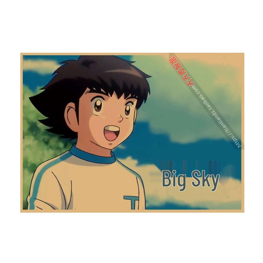 

Captain Tsubasa Anime Poster: Sky High Dormitory Kids Room Decor – Kraft Paper Wall Art Mural 29.7X42cm (A3 size)