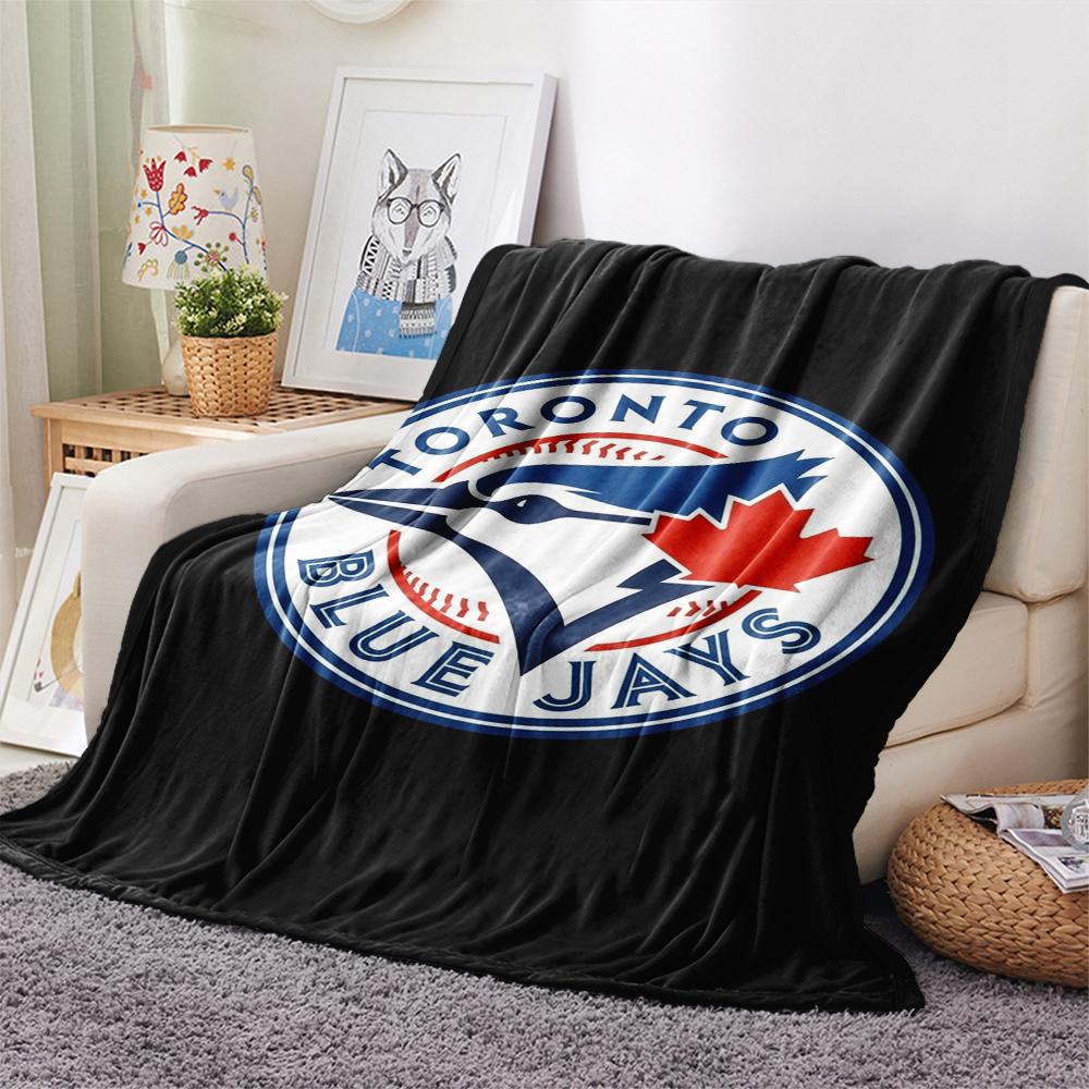 Toronto Blue Jays Print Flannel Blanket, High quality Comfortable for All Seasons, Home Decor, Warmth and Comfort, Perfect for Christmas Gifts