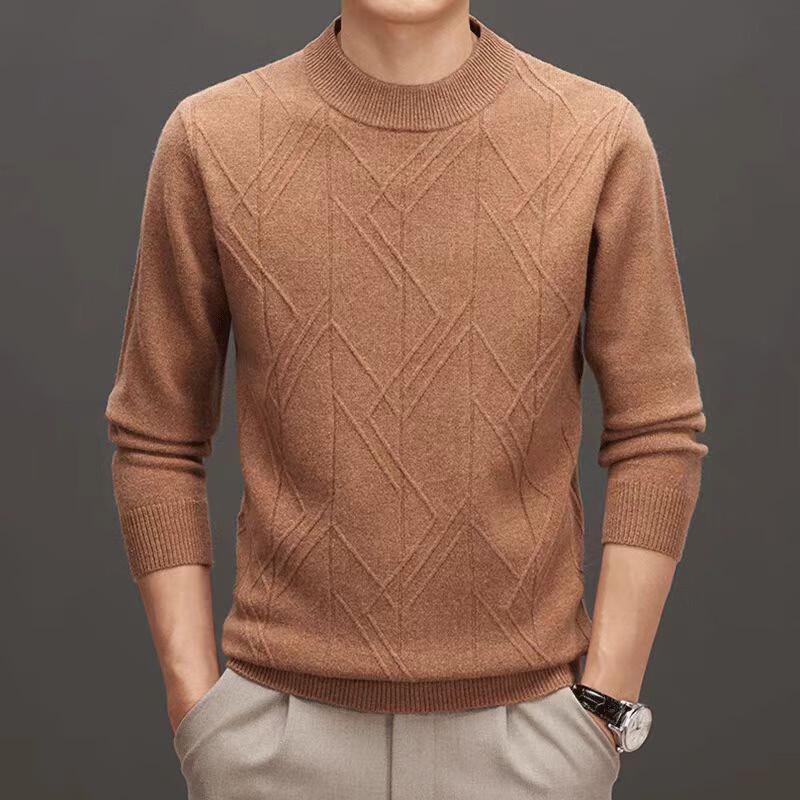 

Raphenny Men s Thick 99% Wool Crew Neck Sweater XL