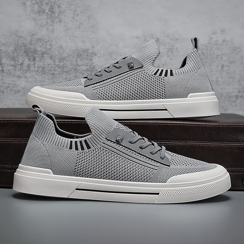 Mens Running Shoes Breathable Knit Sport Sneakers Cushion Casual Gym Athletic Trainers Outdoor Jogging Skateboard Shoes