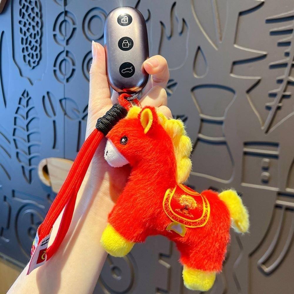Yuanbao Pony Pendant Mascot Dolls Chinese New Year Gift Cartoon Steed Doll Year of Horse
