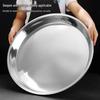 Star Mark 316 Stainless Steel Round Shallow Plate