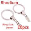 20pcs 25mm 28mm 30mm Rings Keychain Key Ring Chain Multi-colors Round DIY Jewelry Making Accessories Findings