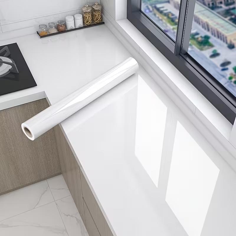 Film Perlescente per Cucina Carta da Parati Impermeabile PVC Autoadesivo Adesivi Murali Decorazioni Fai da Te per Stanza Armadio Mobile Mobili