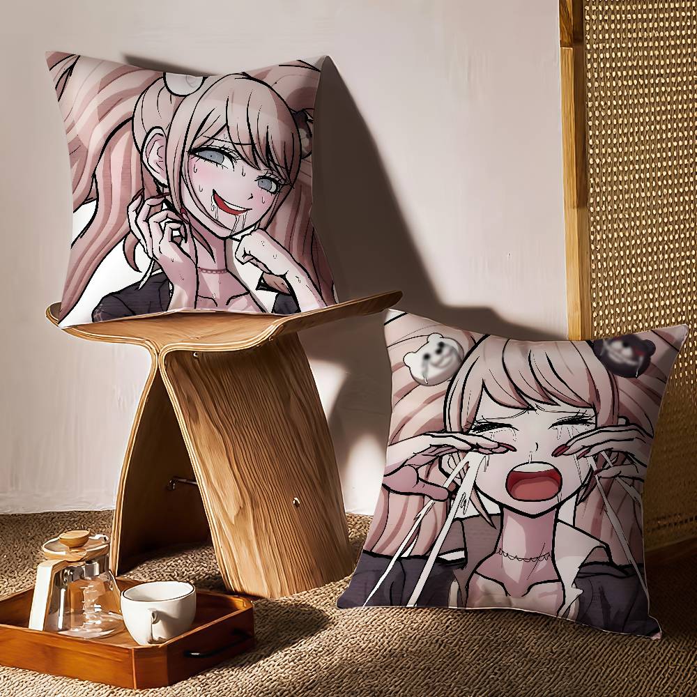J-Junko Enoshima Pillow Case Sofa and Living Room Decorative Cushion Covers Dust-proof and Mite-proof Invisible Zipper