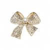 Damen Luxus Anstecknadel: Schleife Strass Brosche für Kleidung