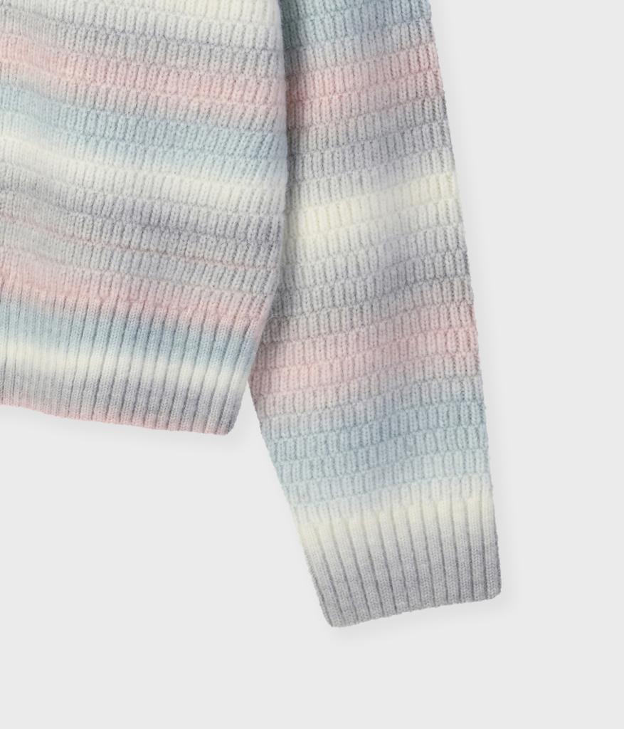 FALLETT Gradient Stripe Knit Mint