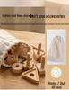 Children's Wooden Nut Shape Stringing Game - Educational Toy for Shape Matching & Fine Motor Skill Development