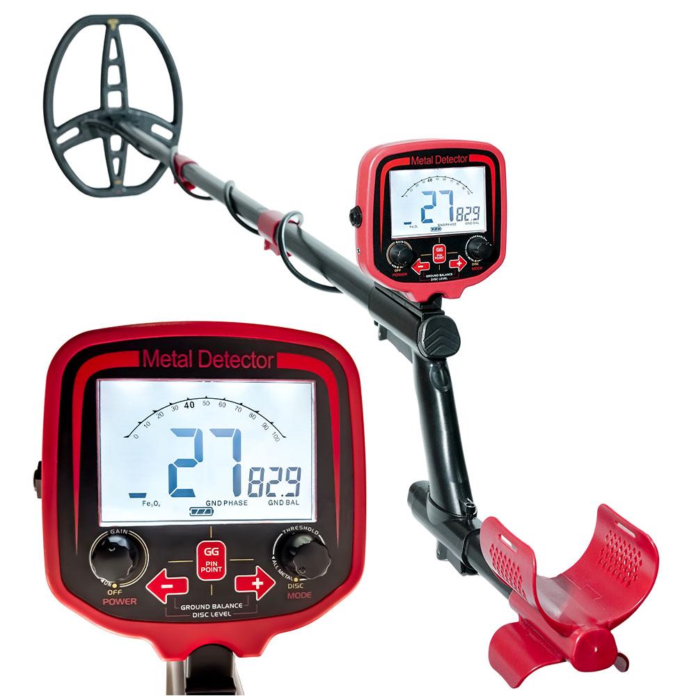 

Підземний металошукач MD860 Мисливець за золотом Професійний Високочутливий Водонепроникна котушка Режим Всього металу та Дискримінації РК-дисплей