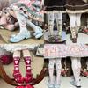 Strawberry Bear Lolita Cotton Stockings With Cartoon Pattern For Youth Fashion