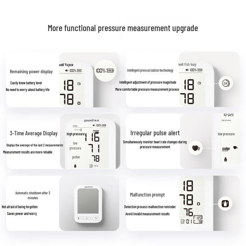 Yuwell YE690CR Electronic Blood Pressure Monitor
