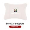 BBDK7 Leather Car Seat Neck and Back Pillow Breathable Accessories For Alfa Romeo 159 Giulietta Giulia 147 Mito 156 166 GT