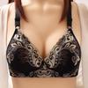 Soutien-gorge push-up à fleurs magnifiquement brodé pour femme, paire de soutien-gorge confortable et fin, soutien-gorge sexy