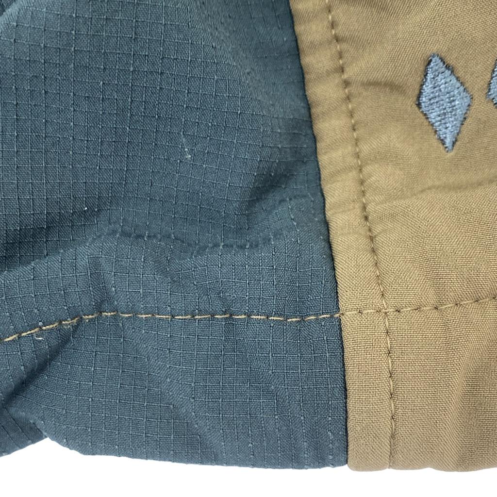 BLACK DIAMOND Logo embroidery Zip jacket M Beige Back fleece Men's Used