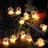 1pc Halloween Ghost Decorative String Lights Atmosphere Spooky Light Battery Powered For Home Halloween Party Festival Decor