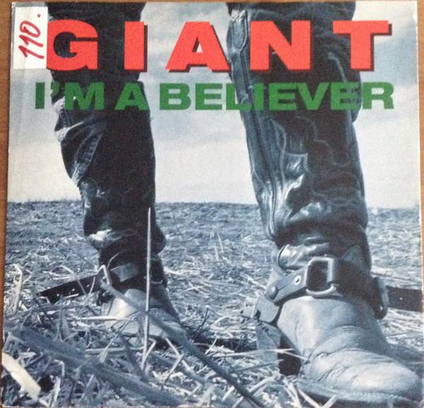 

LP Record GIANT Im A Believer 3904751 AM Records 1989 Europe Rock Used