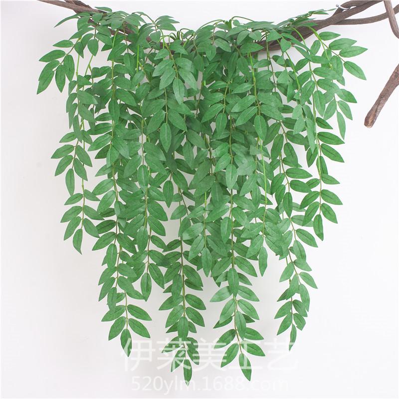 Artificial Theme Forest Plant Wall Decorative With Hanging Vines For Events Home