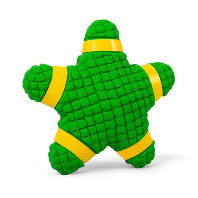 EETOYS Latex Starfish Squeaky Teething Dog Toy (2-Pack)