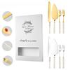 Pearl Handle, Stainless Steel, Cake Knife Shovel Set, Bread Knife, Pizza Shovel, Cake Fork, Wedding, Birthday Party Supplies