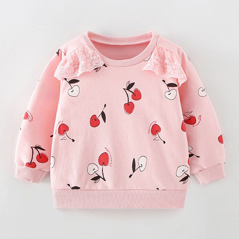 Cute Rabbit Girl Spring and Autumn Pure Cotton Casual Sweatshirt