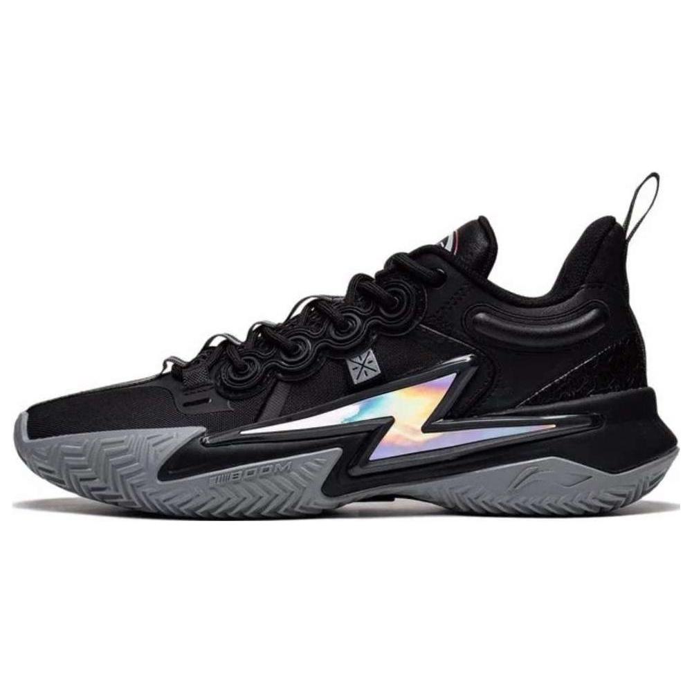 New LiNing Son Of Flash Durable Breathable Low Top Basketball Shoes Men's Black ABPT019-7
