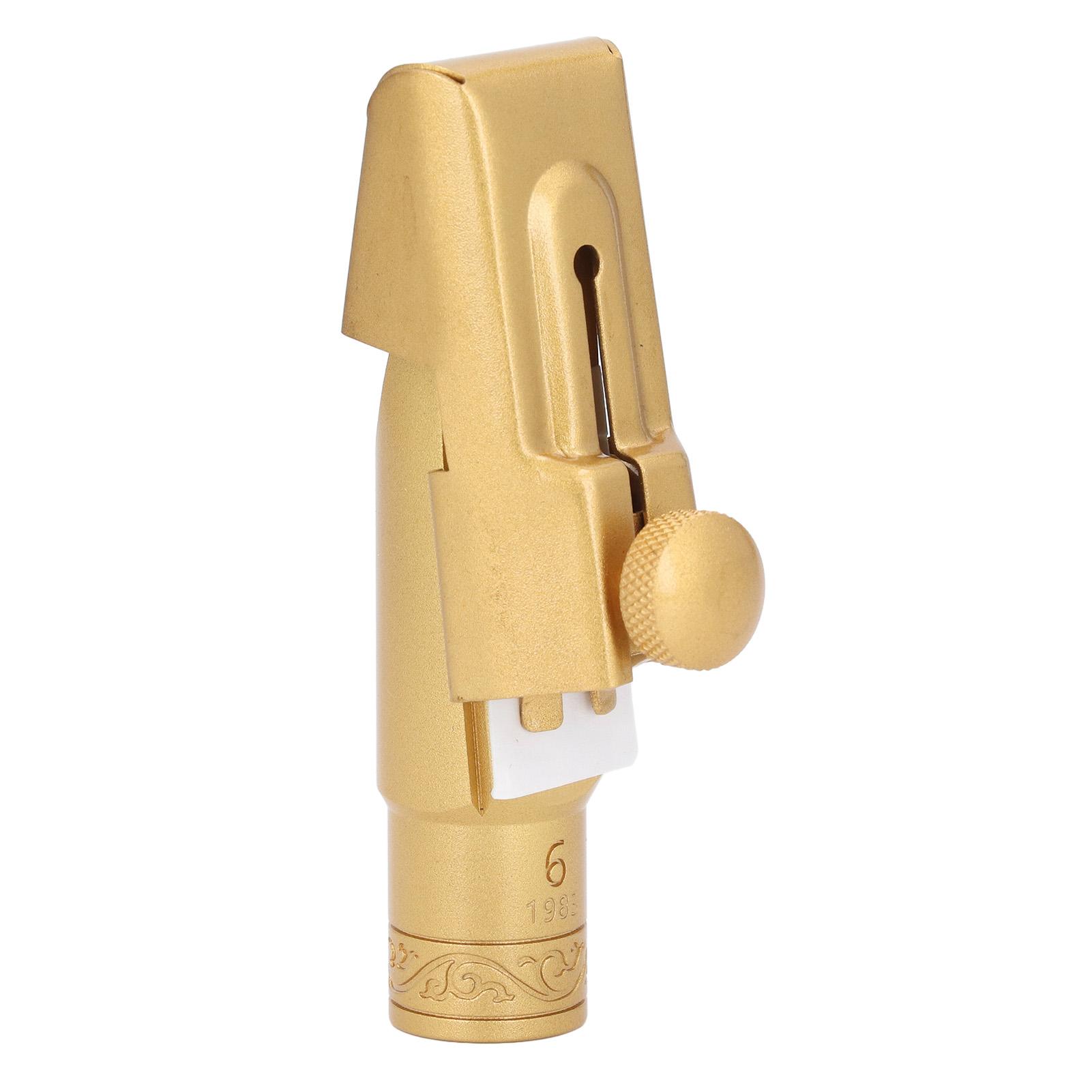 

Soprano Saxophone Mouthpiece Model 6 Gold Plated Brass B Flat Soprano Sax Mouthpiece for Replacement
