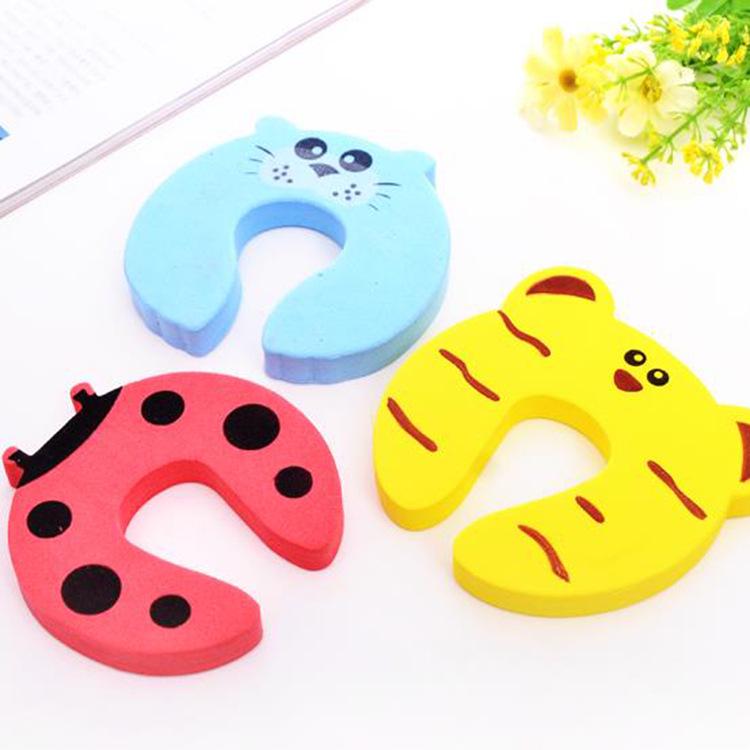 Child and baby safety anti-clip door card, door stop door plug, baby door barrier, cartoon animal shaped door stop