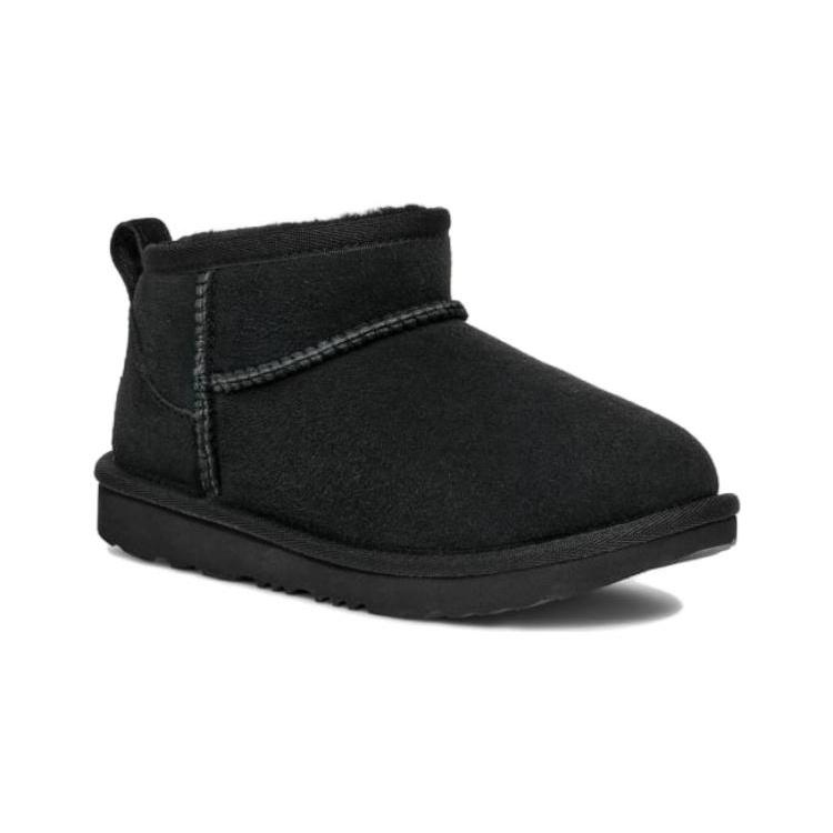 (GS) UGG Classic Ultra Mini Boot 'Black' Kids' 1130750K-BLK