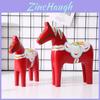 Wooden Horse Decor With Handcrafted Art For Home Living Room Gift For Celebrations