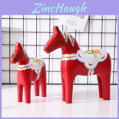 Wooden Horse Decor With Handcrafted Art For Home Living Room Gift For Celebrations