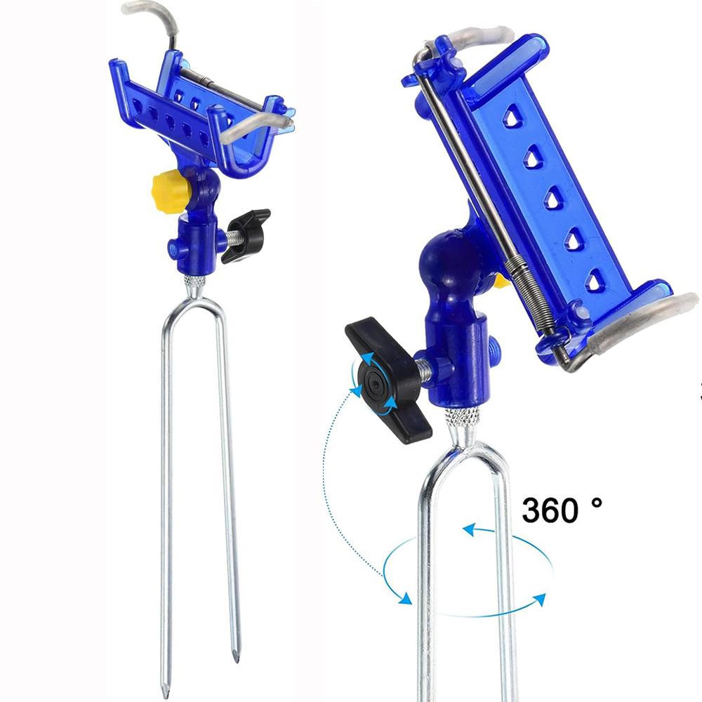 Fishing Rod Rack for Bank Fishing,Fishing Pole Holders for Ground 360 Degree Adjustable for Beach Gifts for Men Birthday Day