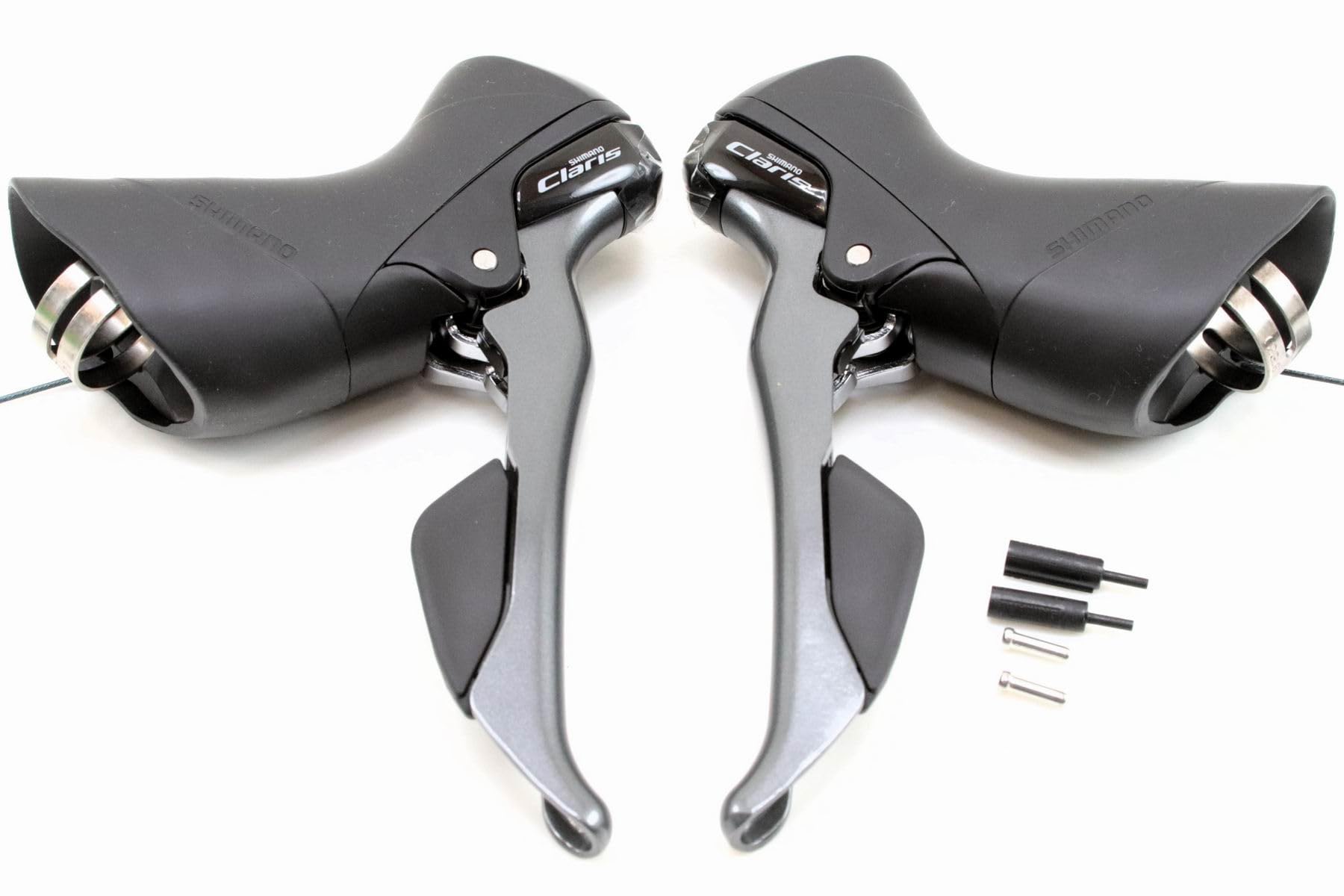 Shimano CLARIS Dual Control Lever Set for Road Left and Compatible with and Shift/Brake ST-R2000-P (2x8S, Right) - ESTR2000DPA, ESTR2000RIA, чёрный