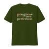Back To School Fortschritt über Perfektion Vintage Te Damen T-Shirt Hohe Qualität und Stilvoll Vintage Gewaschen Grafik Dehnbar