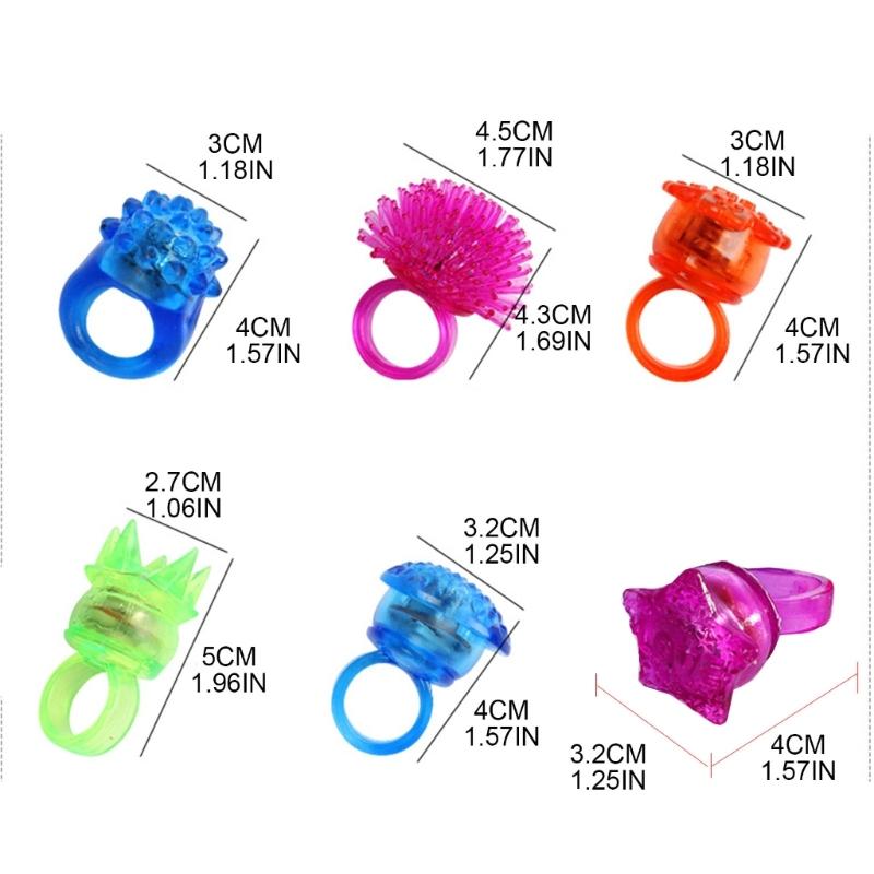 Glow Ring LED Glow In The Dark Party Stand Out At Halloween Birthdays and Concerts Household Decoration